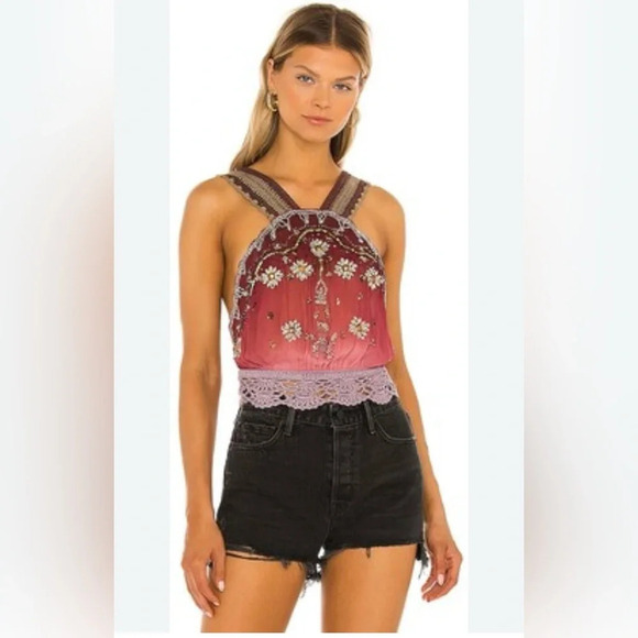 SOLD NWT Free People Hi There Halter Top Medium - Picture 6 of 16